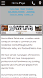 Mobile Screenshot of martinmetalfab.net